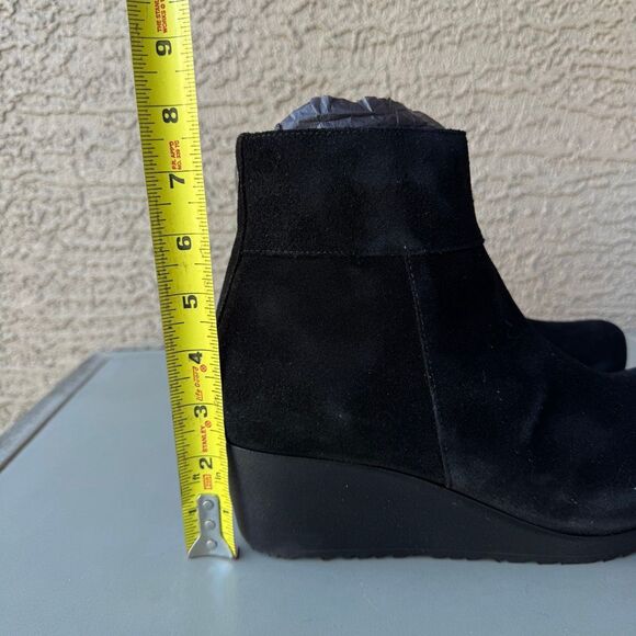 Birkenstock Papillio Ebba Wedge Boots Women’s 10US or 41EU Black Suede Leather - Picture 12 of 13